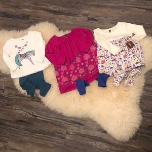 Tea Collection baby girl outfits.